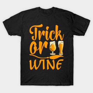 Halloween Trick Or Wine T-Shirt